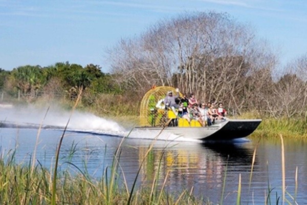Go on an airboat tour of the Everglades Orlando Airport (Florida, USA)
