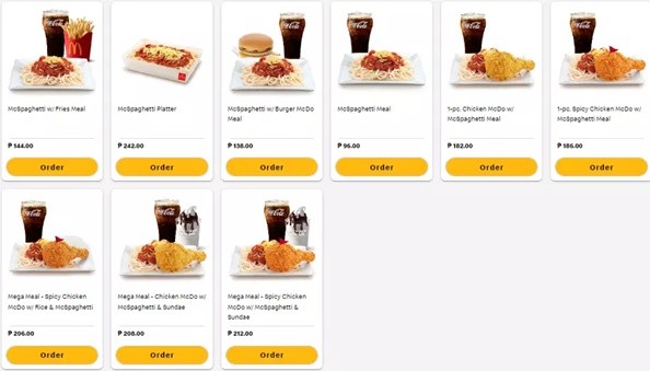 McDonald’s McSpaghetti Prices