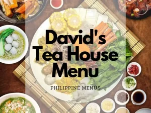 davids tea house menu