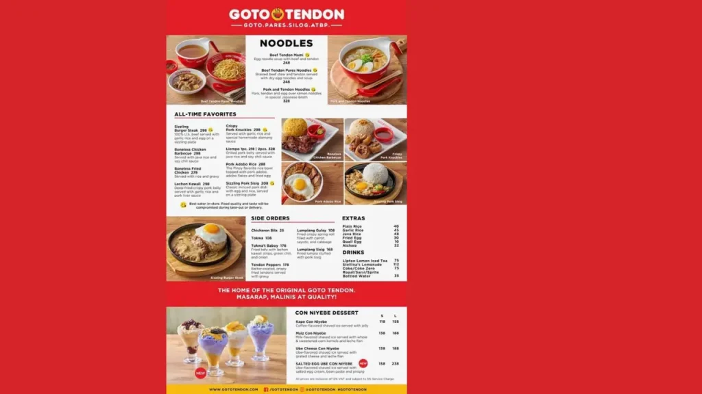 Detailed Goto Tendon Menu