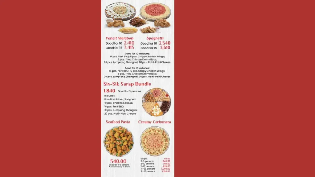 Popular Noodle Dishes Ambers Menu Price