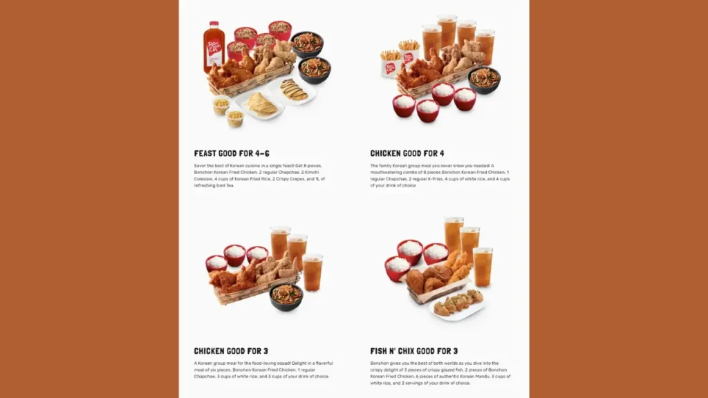 Overview of Bonchon Menu Prices