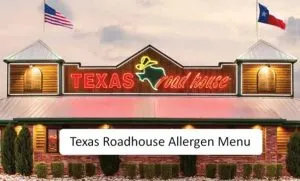 Texas Roadhouse Allergen Menu