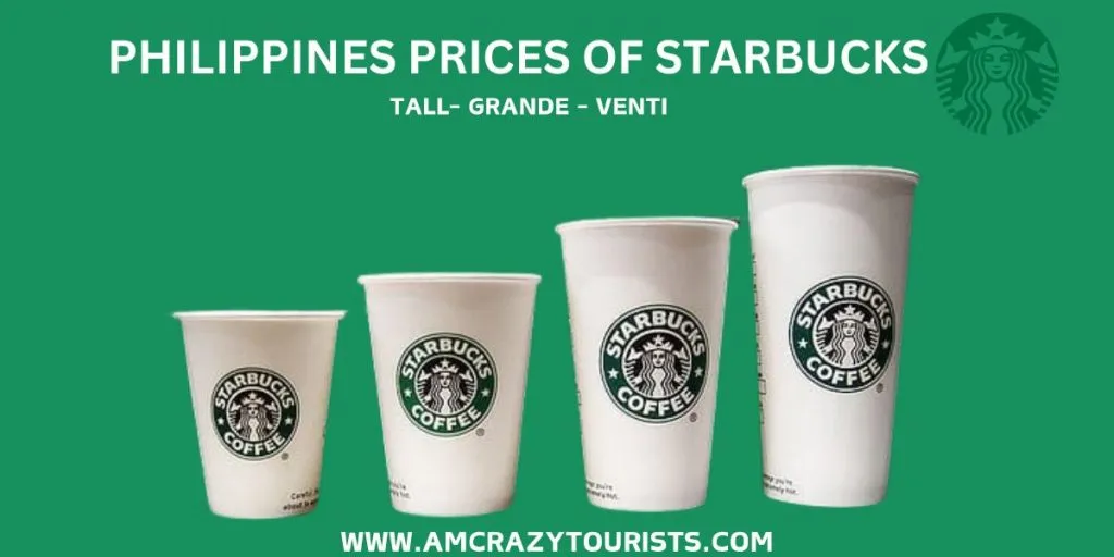 Starbucks menu Ph tall grande venti prices
